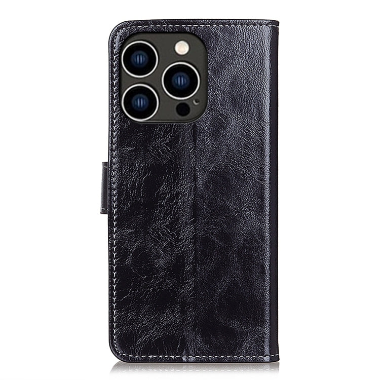 For iPhone 16 Pro Max Retro Crazy Horse Texture Horizontal Flip Leather Phone Case(Black) - iPhone 16 Pro Max Cases by PMC TechLife | Online Shopping South Africa | PMC TechLife | Buy Now Pay Later Mobicred