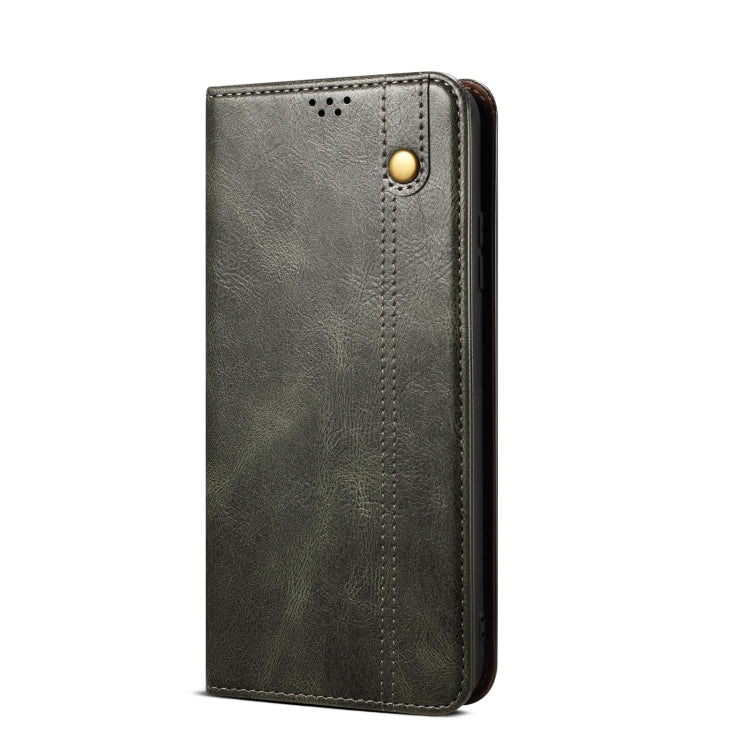 For vivo X100 Oil Wax Crazy Horse Texture Leather Phone Case(Green) - vivo Cases by imak | Online Shopping South Africa | PMC TechLife | Buy Now Pay Later Mobicred