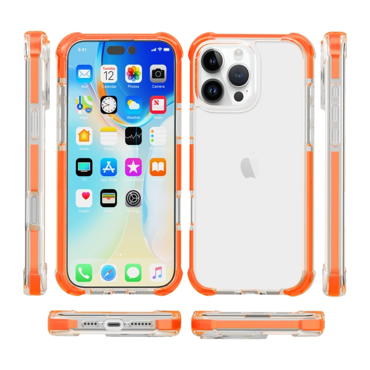 For iPhone 16 Pro Max Four-corner Shockproof TPU + Acrylic Phone Case(Orange) - iPhone 16 Pro Max Cases by PMC TechLife | Online Shopping South Africa | PMC TechLife | Buy Now Pay Later Mobicred