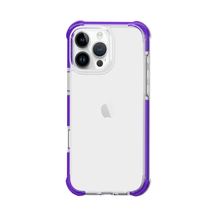For iPhone 16 Pro Four-corner Shockproof TPU + Acrylic Phone Case(Purple) - iPhone 16 Pro Cases by PMC TechLife | Online Shopping South Africa | PMC TechLife | Buy Now Pay Later Mobicred