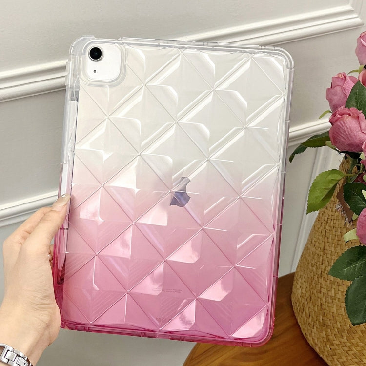 For iPad Air 11 2025 / 2024 Gradient Diamond Plaid TPU Tablet Case(Gradient Pink) - iPad Air 11 2025 / 2024 Cases by PMC TechLife | Online Shopping South Africa | PMC TechLife | Buy Now Pay Later Mobicred