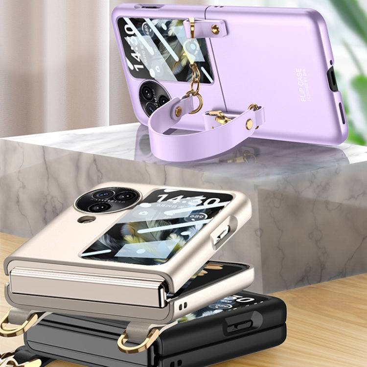 For OPPO Find N3 Flip GKK Integrated Ultra-thin Handbag Phone Case(Purple) - OPPO Cases by GKK | Online Shopping South Africa | PMC Jewellery | Buy Now Pay Later Mobicred