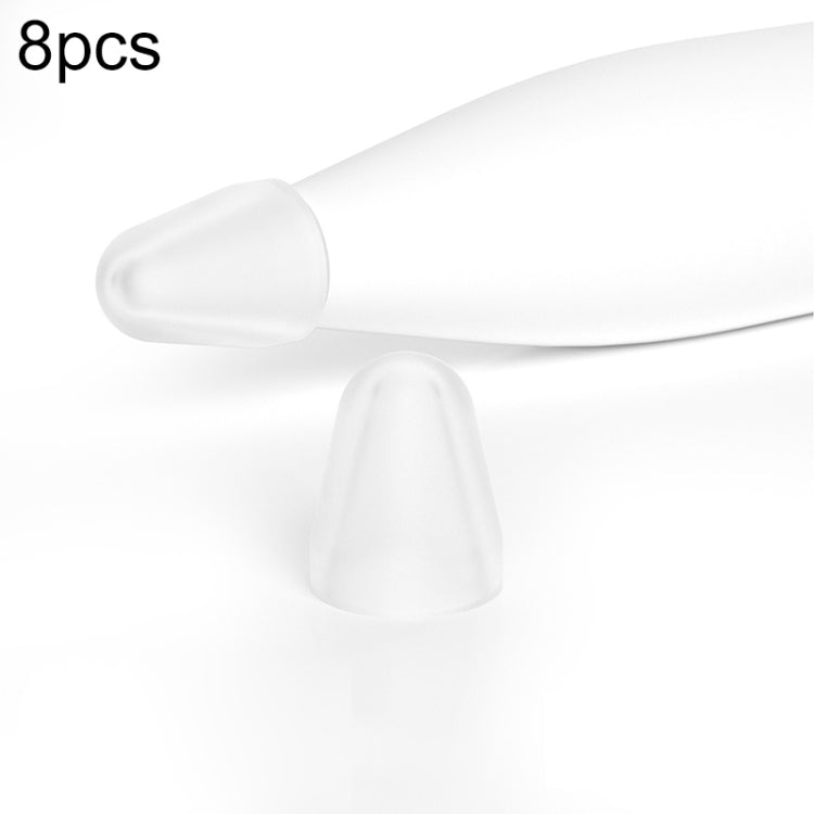 For Xiaomi Stylus Pen 2 8pcs / Set Silicone Wear-resistant Stylus Nib Cover(Transparent) - Pencil Accessories by PMC TechLife | Online Shopping South Africa | PMC TechLife