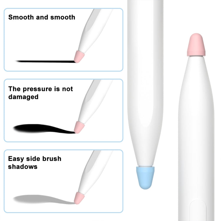 For Xiaomi Stylus Pen 2 8pcs / Set Silicone Wear-resistant Stylus Nib Cover(Black) - Pencil Accessories by PMC TechLife | Online Shopping South Africa | PMC TechLife