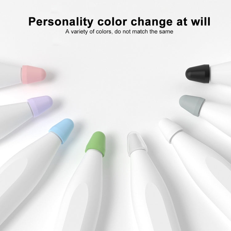 For Xiaomi Stylus Pen 2 8pcs / Set Silicone Wear-resistant Stylus Nib Cover(Transparent) - Pencil Accessories by PMC TechLife | Online Shopping South Africa | PMC TechLife