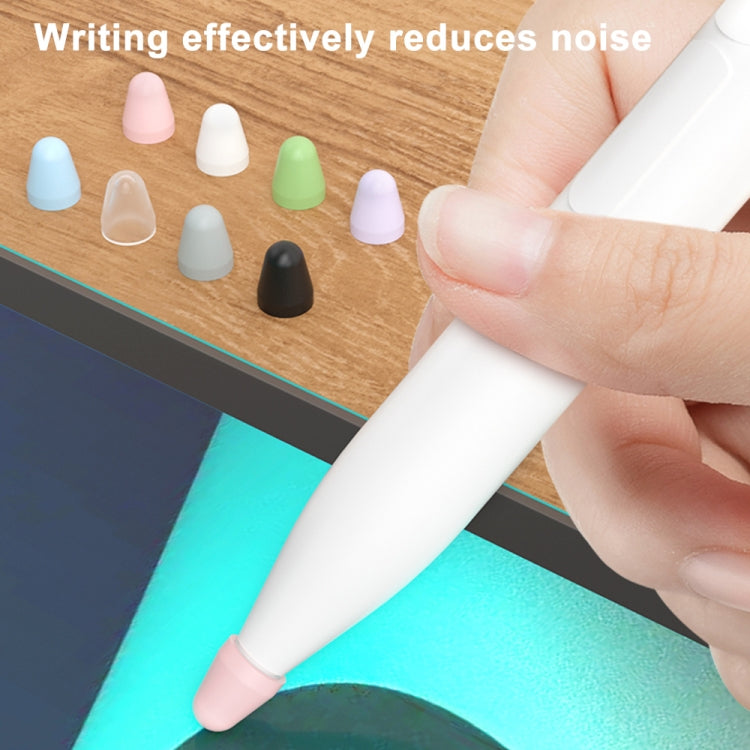 For Xiaomi Stylus Pen 2 8pcs / Set Silicone Wear-resistant Stylus Nib Cover(Black) - Pencil Accessories by PMC TechLife | Online Shopping South Africa | PMC TechLife