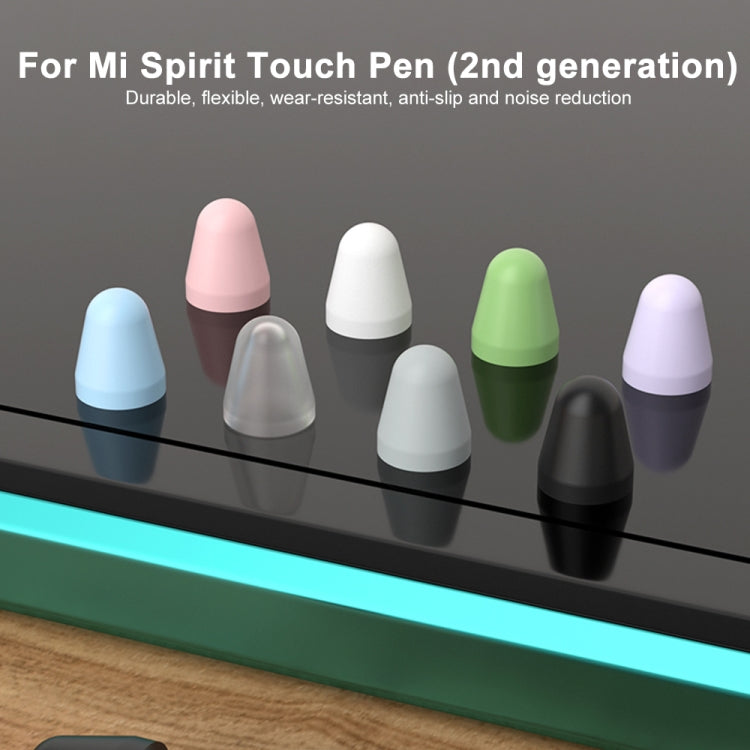 For Xiaomi Stylus Pen 2 8pcs / Set Silicone Wear-resistant Stylus Nib Cover(White) - Pencil Accessories by PMC TechLife | Online Shopping South Africa | PMC TechLife
