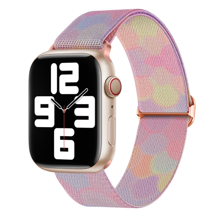 For Apple Watch SE 40mm Painted Pattern Nylon Replacement Watch Band(Symphony Bubbles) - Watch Bands by PMc TechLife | Online Shopping South Africa | PMc TechLife | Buy Now Pay Later Mobicred