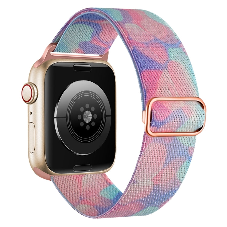 For Apple Watch 5 40mm Painted Pattern Nylon Replacement Watch Band(Water Fluid) - Watch Bands by PMc TechLife | Online Shopping South Africa | PMc TechLife | Buy Now Pay Later Mobicred