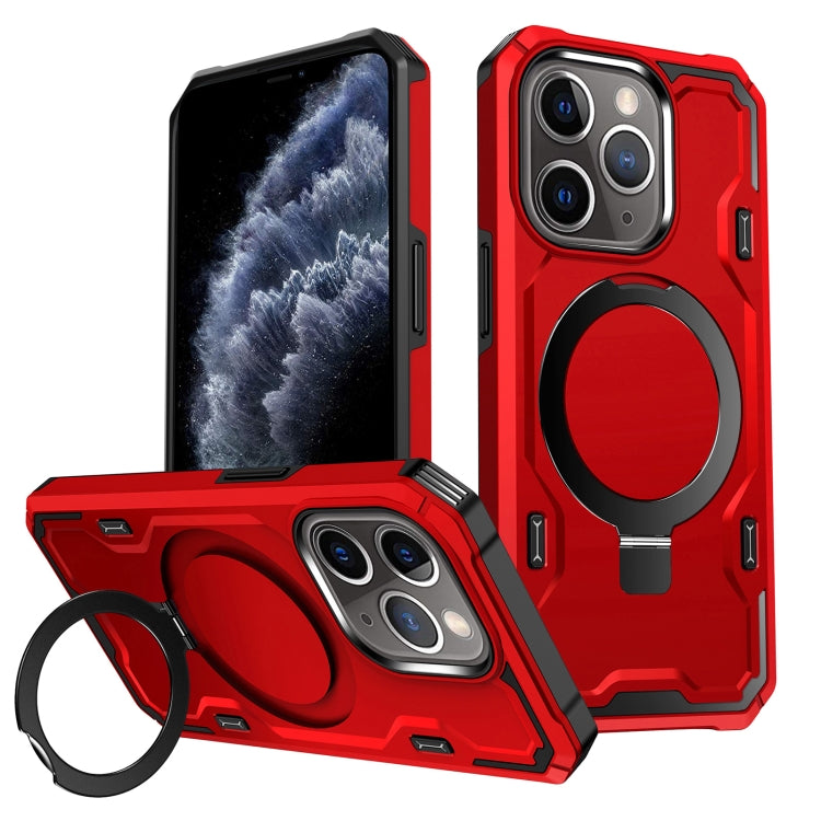 For iPhone 11 Pro Max Patronus MagSafe Magnetic Holder Phone Case(Red) - free shipping - PMC TechLife - Order now!