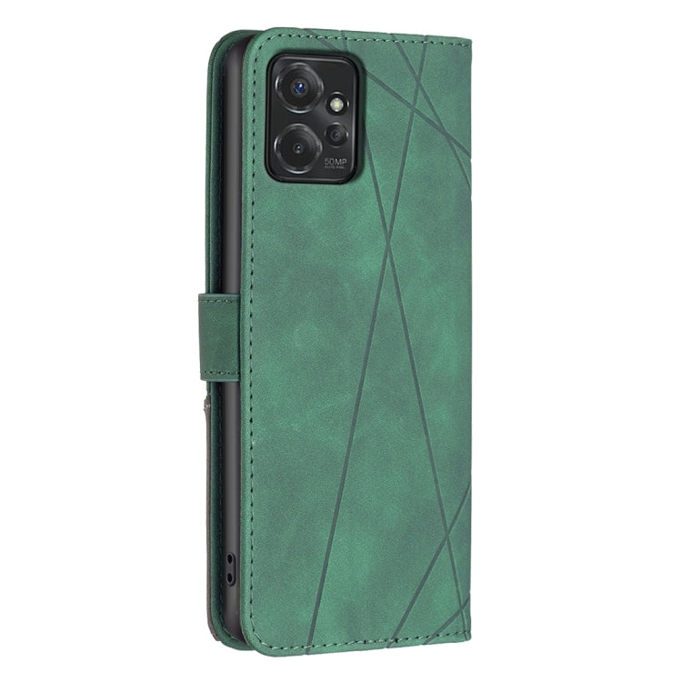 For Motorola Moto G Power 5G 2024 Magnetic Buckle Rhombus Texture Leather Phone Case(Green) - Motorola Cases by PMC Jewellery | Online Shopping South Africa | PMC Jewellery | Buy Now Pay Later Mobicred