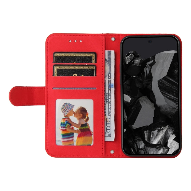 For Google Pixel 9 Pro Skin Feel Life Tree Metal Button Leather Phone Case(Red) - Google Cases by PMC TechLife | Online Shopping South Africa | PMC TechLife | Buy Now Pay Later Mobicred