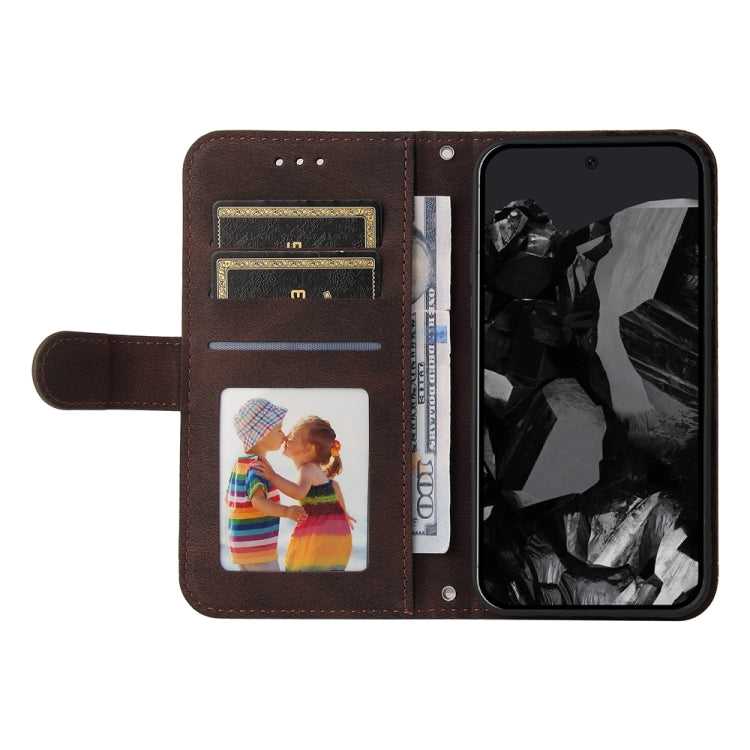 For Google Pixel 9 Pro Skin Feel Life Tree Metal Button Leather Phone Case(Brown) - Google Cases by PMC TechLife | Online Shopping South Africa | PMC TechLife | Buy Now Pay Later Mobicred