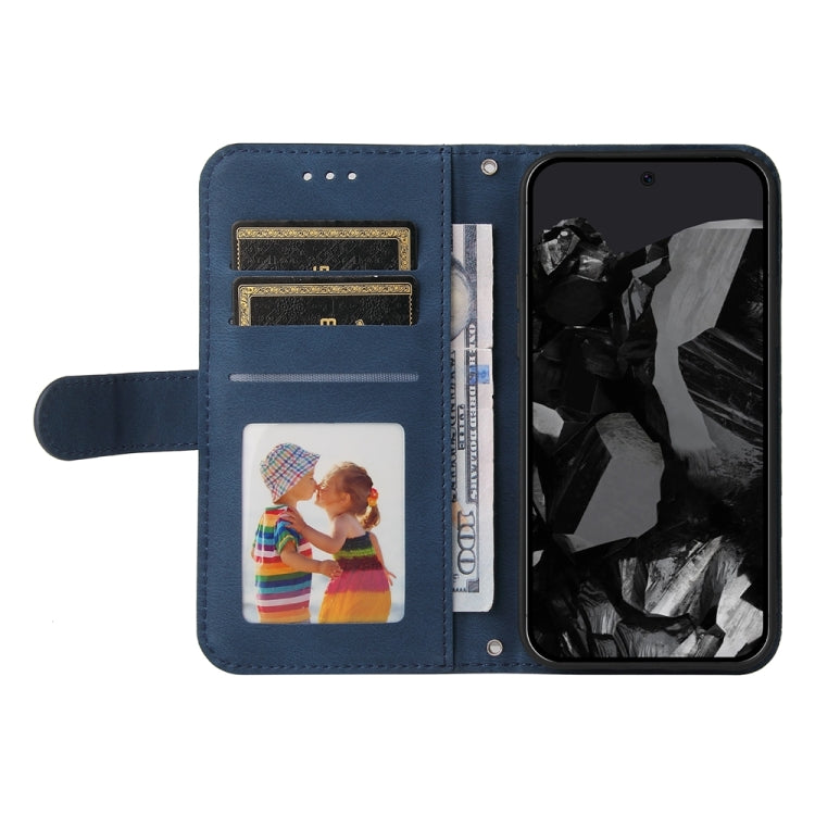 For Google Pixel 9 Pro Skin Feel Life Tree Metal Button Leather Phone Case(Blue) - Google Cases by PMC TechLife | Online Shopping South Africa | PMC TechLife | Buy Now Pay Later Mobicred