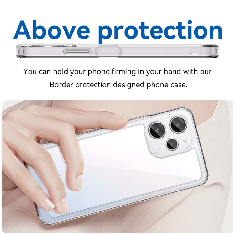 For Xiaomi Redmi 12 Colorful Series Acrylic + TPU Phone Case(Transparent) - Xiaomi Cases by PMC TechLife | Online Shopping South Africa | PMC TechLife | Buy Now Pay Later Mobicred