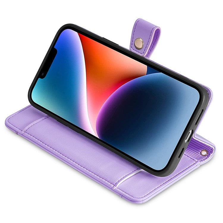For Infinix Hot 40i Sheep Texture Cross-body Zipper Wallet Leather Phone Case(Purple) - Infinix Cases by PMC TechLife | Online Shopping South Africa | PMC TechLife | Buy Now Pay Later Mobicred