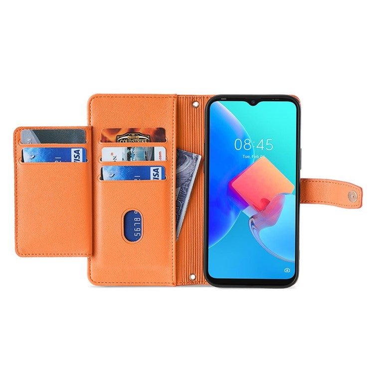 For Infinix Note 40 Pro 5G Sheep Texture Cross-body Zipper Wallet Leather Phone Case(Orange) - free shipping - PMC TechLife - Order now!