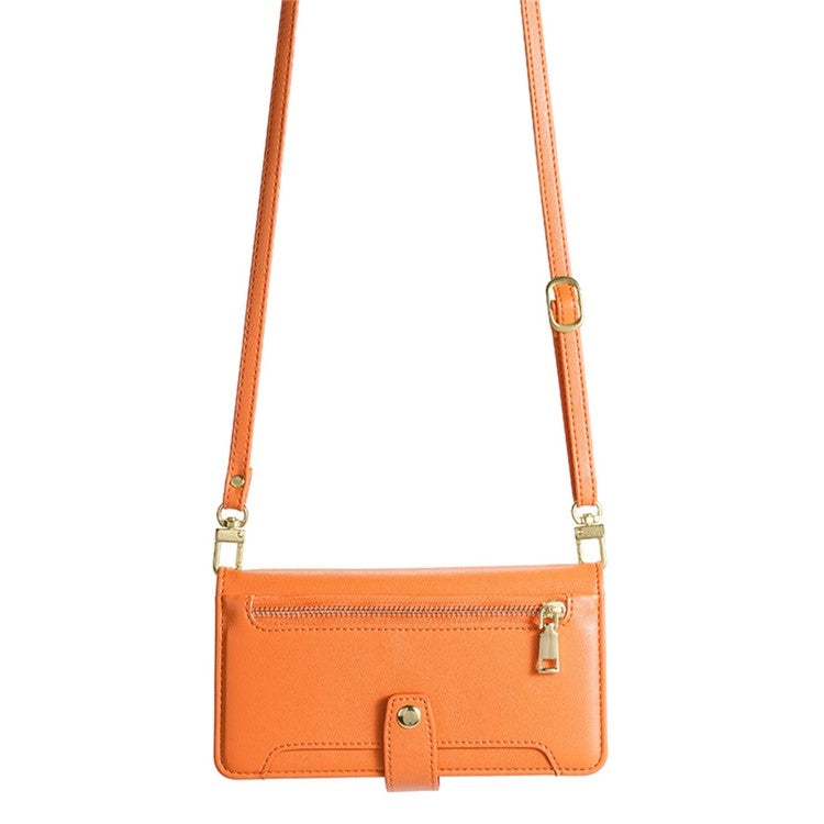 For Infinix Note 40 Pro 5G Sheep Texture Cross-body Zipper Wallet Leather Phone Case(Orange) - free shipping - PMC TechLife - Order now!
