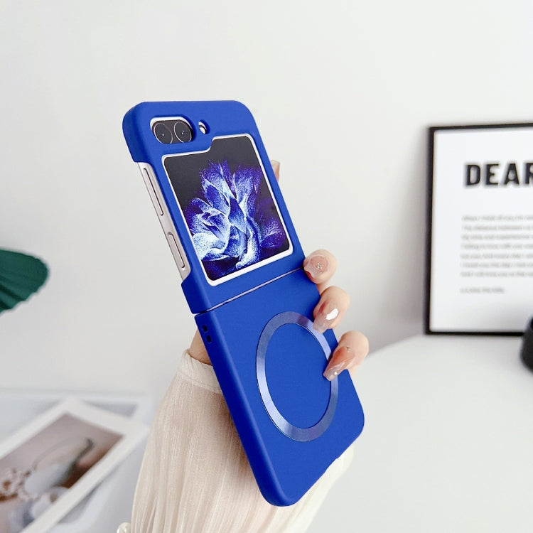 For Samsung Galaxy Z Flip5 Skin Feel Magsafe Magnetic Shockproof PC Phone Case(Dark Blue) - free shipping - PMC TechLife - Order now!