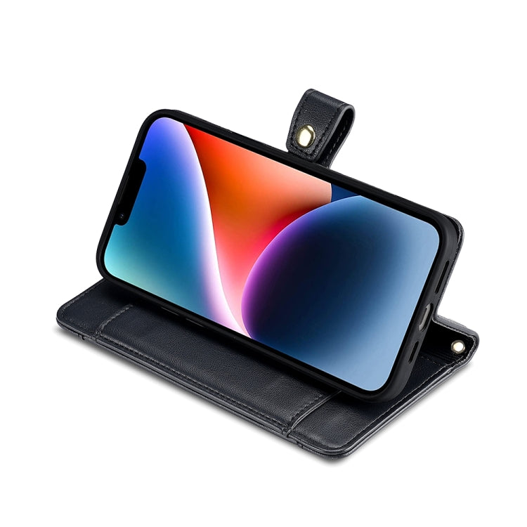 For Tecno Camon 20 Pro 5G Sheep Texture Cross-body Zipper Wallet Leather Phone Case(Black) - Tecno Cases by PMC TechLife | Online Shopping South Africa | PMC TechLife | Buy Now Pay Later Mobicred