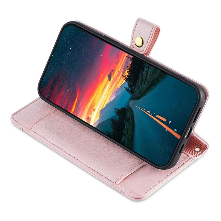 For Tecno Camon 30 Premier 5G Sheep Texture Cross-body Zipper Wallet Leather Phone Case(Pink) - Tecno Cases by PMC TechLife | Online Shopping South Africa | PMC TechLife | Buy Now Pay Later Mobicred
