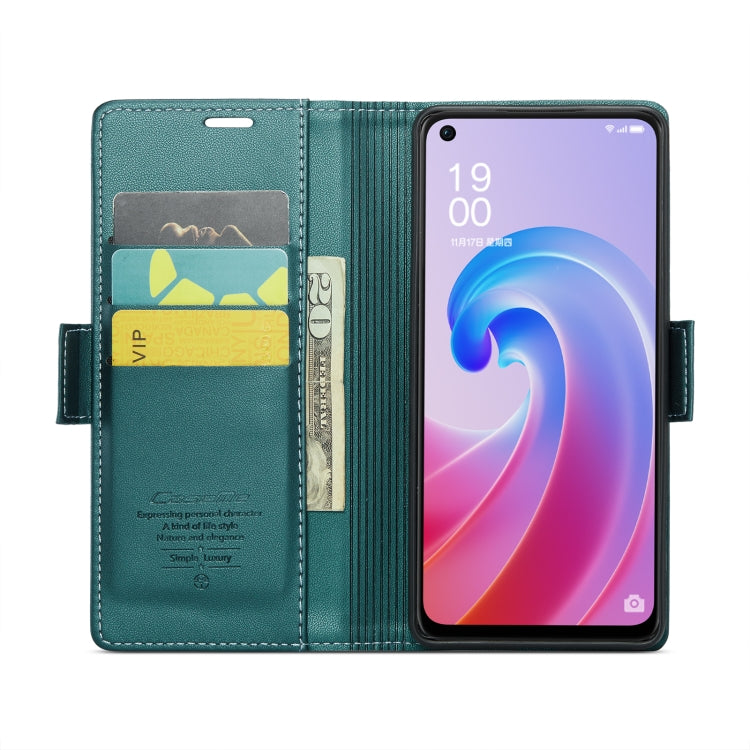 For Realme 9i 4G CaseMe 023 Butterfly Buckle Litchi Texture RFID Anti-theft Leather Phone Case(Pearly Blue) - Realme Cases by CaseMe | Online Shopping South Africa | PMC Jewellery | Buy Now Pay Later Mobicred