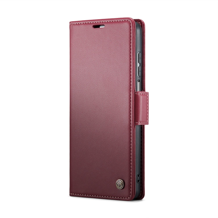 For Motorola Moto G Stylus 5G 2023 CaseMe 023 Butterfly Buckle Litchi Texture RFID Anti-theft Leather Phone Case(Wine Red) - free shipping - PMC Jewellery - Order now!