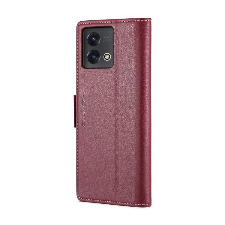 For Motorola Moto G Stylus 5G 2023 CaseMe 023 Butterfly Buckle Litchi Texture RFID Anti-theft Leather Phone Case(Wine Red) - free shipping - PMC Jewellery - Order now!