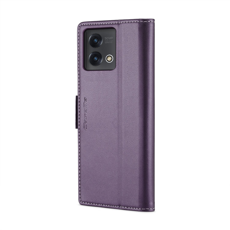 For Motorola Moto G Stylus 5G 2023 CaseMe 023 Butterfly Buckle Litchi Texture RFID Anti-theft Leather Phone Case(Pearly Purple) - free shipping - PMC Jewellery - Order now!