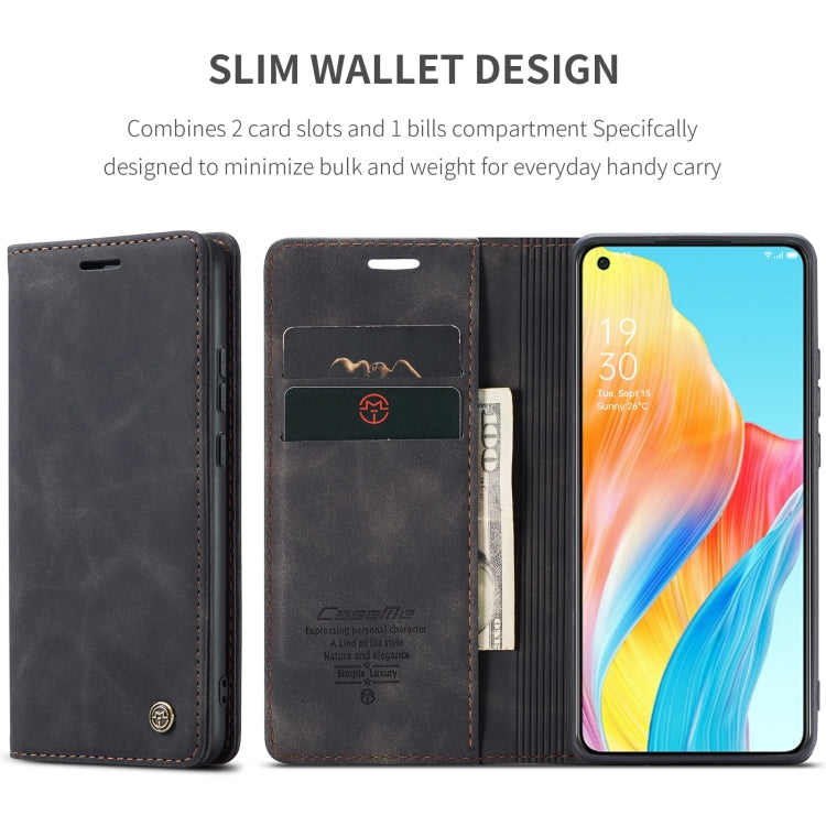For OPPO A78 4G CaseMe 013 Multifunctional Horizontal Flip Leather Phone Case(Black) - OPPO Cases by CaseMe | Online Shopping South Africa | PMC TechLife