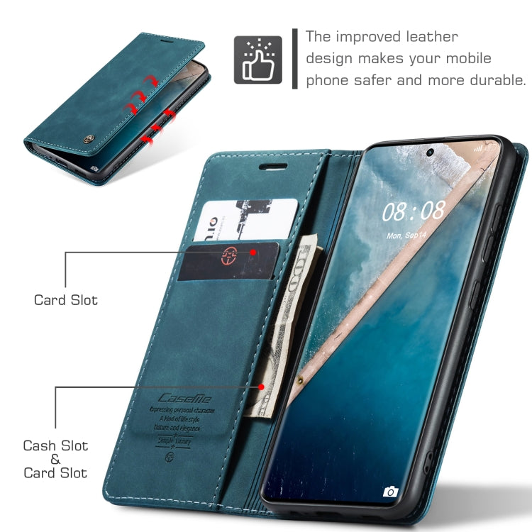 For Realme 11 Pro／Realme 11 Pro+ CaseMe 013 Multifunctional Horizontal Flip Leather Phone Case(Blue) - free shipping - PMC Jewellery - Order now!