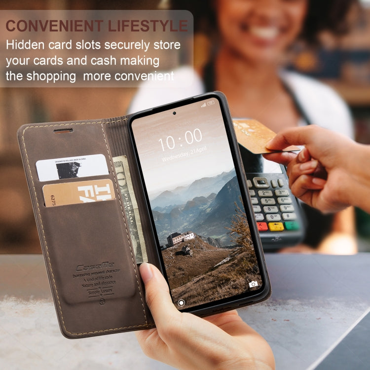 For Xiaomi Redmi 12 4G / 12 5G／Note 12R CaseMe 013 Multifunctional Horizontal Flip Leather Phone Case(Coffee) - free shipping - PMC Jewellery - Order now!