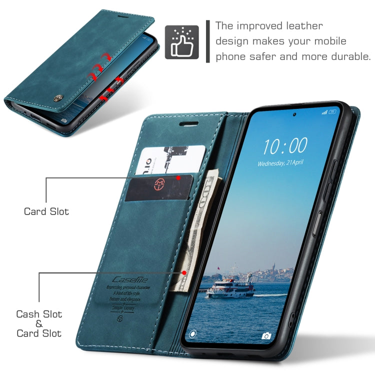 For Xiaomi Redmi 12 4G / 12 5G／Note 12R CaseMe 013 Multifunctional Horizontal Flip Leather Phone Case(Blue) - free shipping - PMC Jewellery - Order now!