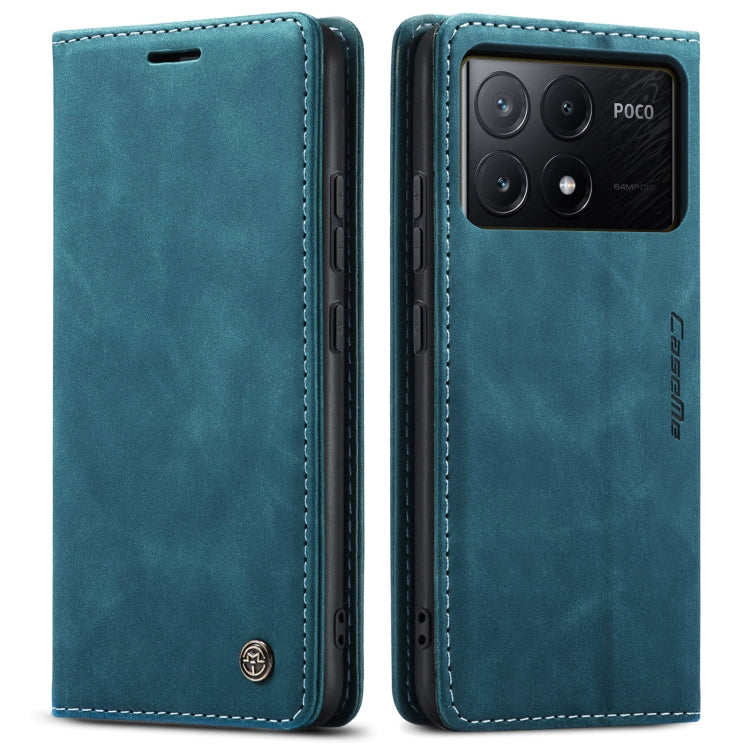 For Xiaomi Poco X6 Pro CaseMe 013 Multifunctional Horizontal Flip Leather Phone Case(Blue) - free shipping - PMC Jewellery - Order now!