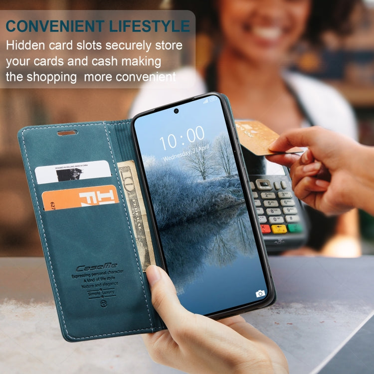 For Xiaomi Poco X6 Pro CaseMe 013 Multifunctional Horizontal Flip Leather Phone Case(Blue) - free shipping - PMC Jewellery - Order now!