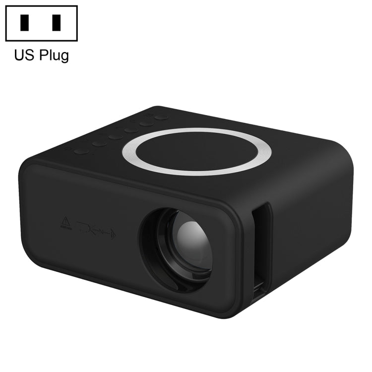 T300S 320x240 24ANSI Lumens Mini LCD Projector Supports Wired & Wireless Same Screen, Specification:US Plug(Black) - Mini Projector by PMC TechLife | Online Shopping South Africa | PMC TechLife | Buy Now Pay Later Mobicred