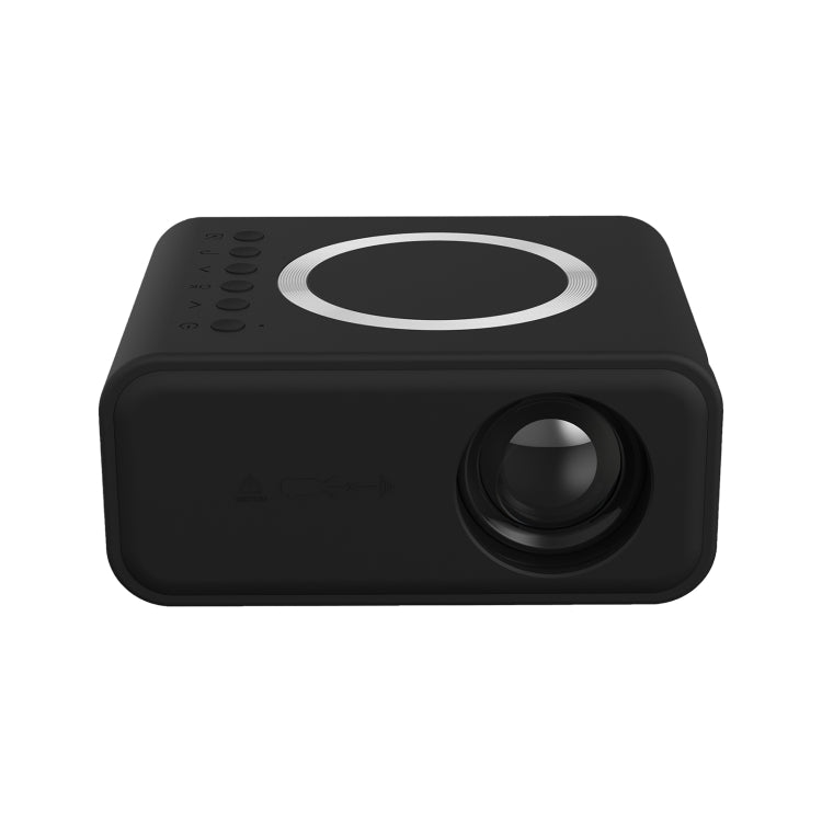 T300S 320x240 24ANSI Lumens Mini LCD Projector Supports Wired & Wireless Same Screen, Specification:EU Plug(Black) - Mini Projector by PMC TechLife | Online Shopping South Africa | PMC TechLife | Buy Now Pay Later Mobicred