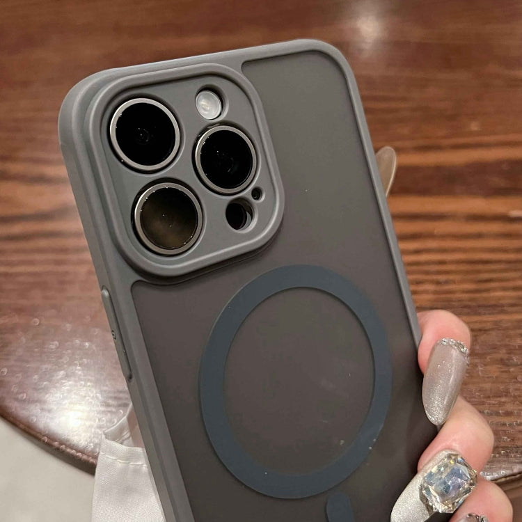 For iPhone 16 MagSafe Magnetic TPU Hybrid PC Phone Case(Titanium Gray) - iPhone 16 Cases by PMC TechLife | Online Shopping South Africa | PMC TechLife | Buy Now Pay Later Mobicred