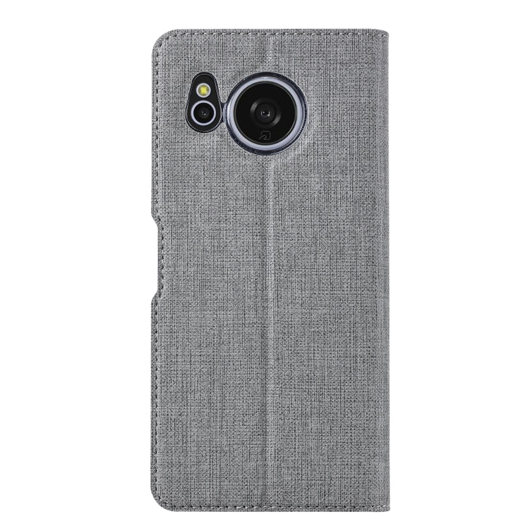 For Sharp Aquos Sense8 ViLi DMX Series Shockproof TPU + PU Leather Magnetic Attraction Horizontal Flip Case(Grey) - free shipping - PMC Jewellery - Order now!