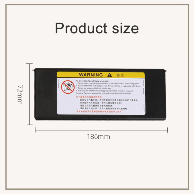 For Buick / Chevrolet Left-hand Drive Car Sun Visor Makeup Mirror 23196443(Black) - Sunglasses & Glasses Clips by PMC TechLife | Online Shopping South Africa | PMC TechLife | Buy Now Pay Later Mobicred