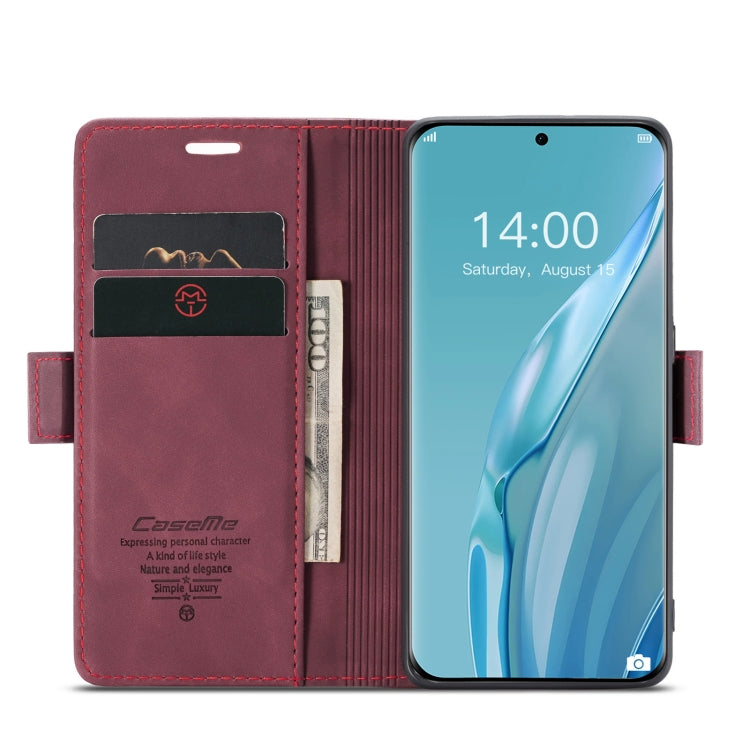 For Huawei P60 Art CaseMe 013 Multifunctional Horizontal Flip Leather Phone Case(Wine Red) - free shipping - PMC Jewellery - Order now!