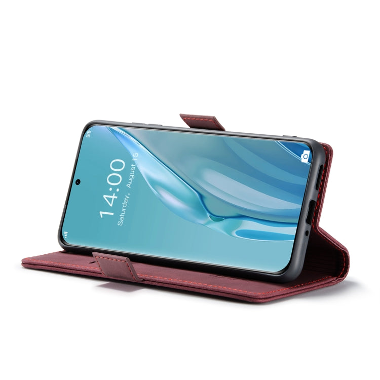 For Huawei P60 Art CaseMe 013 Multifunctional Horizontal Flip Leather Phone Case(Wine Red) - free shipping - PMC Jewellery - Order now!