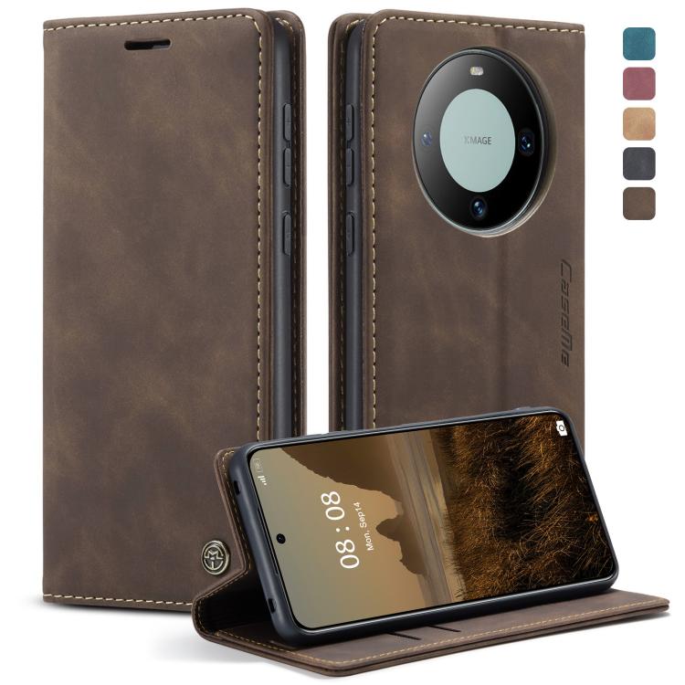 For Huawei Mate 60 CaseMe 013 Multifunctional Horizontal Flip Leather Phone Case(Coffee) - free shipping - PMC Jewellery - Order now!