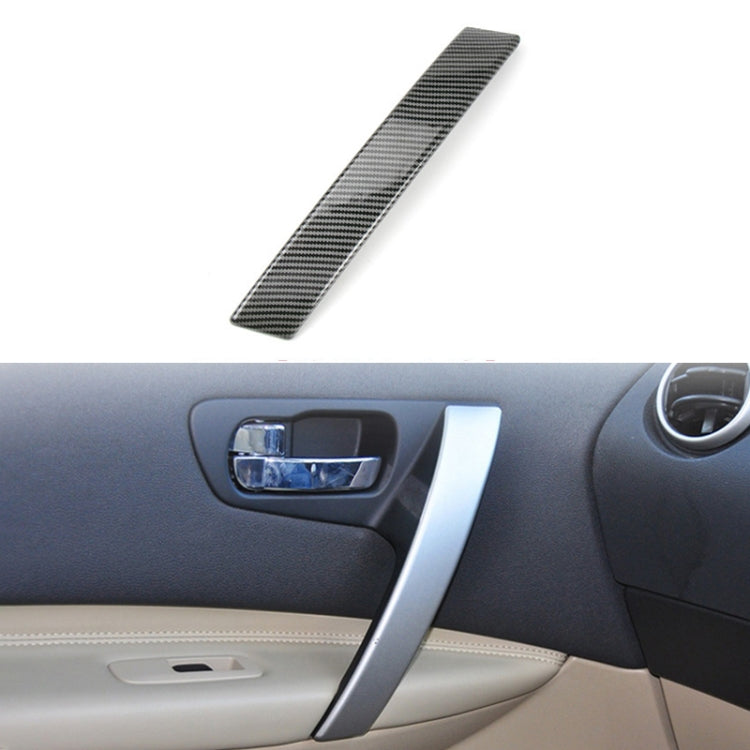 For Nissan Qashqai Left-Drive Car Door Inside Handle Cover, Type:Cover Left(Carbon Fiber) - Door Handles by PMC TechLife | Online Shopping South Africa | PMC TechLife | Buy Now Pay Later Mobicred