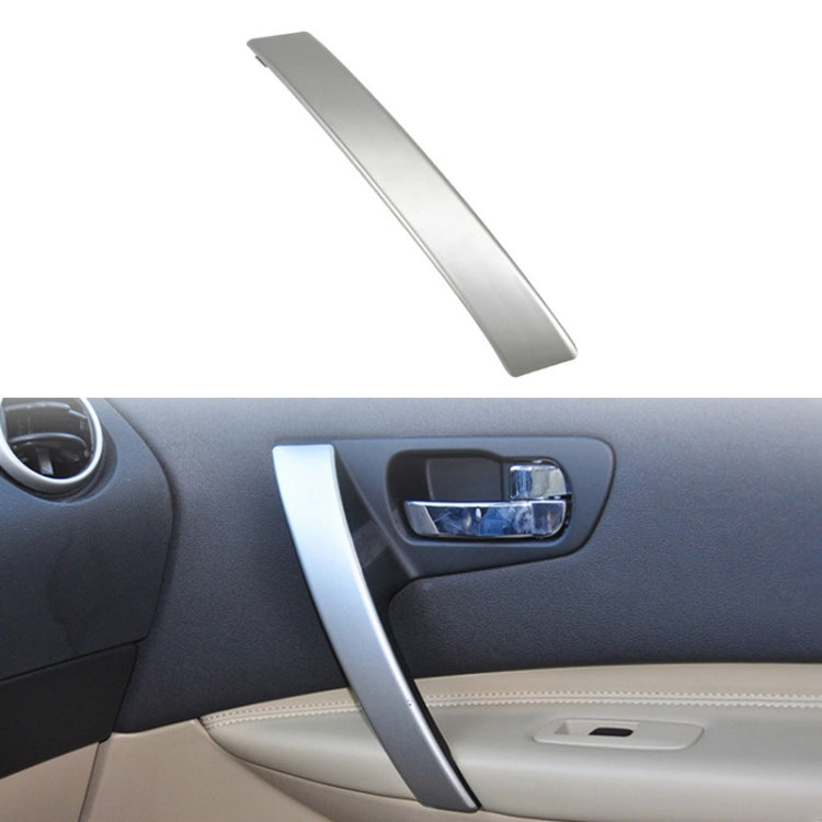 For Nissan Qashqai Left-Drive Car Door Inside Handle Cover, Type:Cover Right(Silver) - Door Handles by PMC TechLife | Online Shopping South Africa | PMC TechLife | Buy Now Pay Later Mobicred