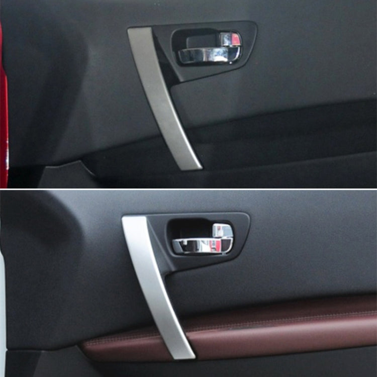 For Nissan Qashqai Left-Drive Car Door Inside Handle Cover, Type:Cover Right(Silver) - Door Handles by PMC TechLife | Online Shopping South Africa | PMC TechLife | Buy Now Pay Later Mobicred