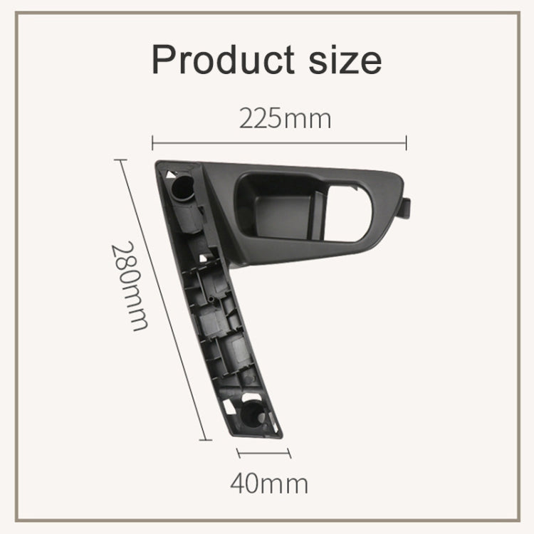 For Nissan Qashqai Left-Drive Car Door Inside Handle Base Bracket, Type:Base Right(Carbon Fiber) - free shipping - PMC TechLife - Order now!