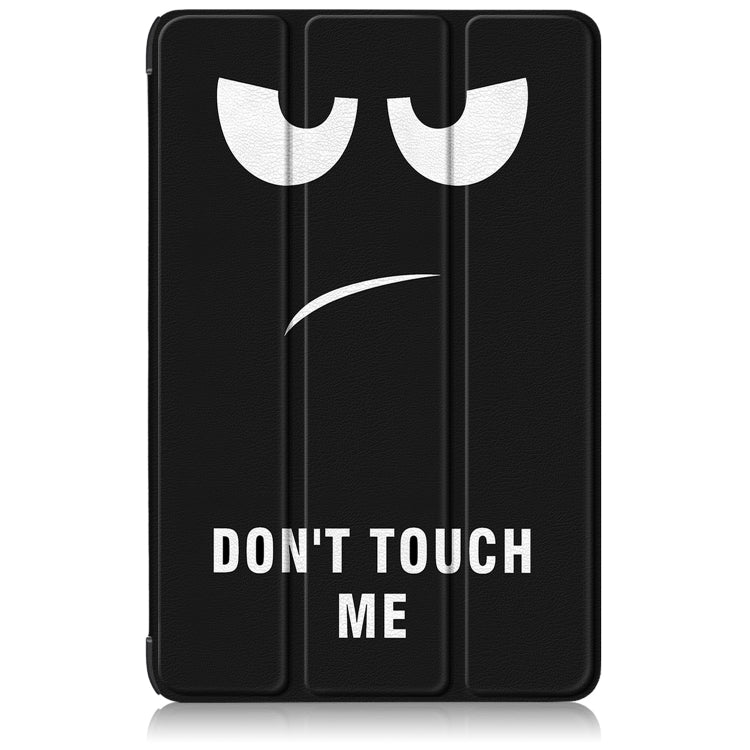 For Samsung Galaxy Tab S9+ Custer Painted 3-Fold Holder Smart Leather Tablet Case(Big Eye Me) - Galaxy Tab S9+ Cases by PMC Jewellery | Online Shopping South Africa | PMC Jewellery | Buy Now Pay Later Mobicred