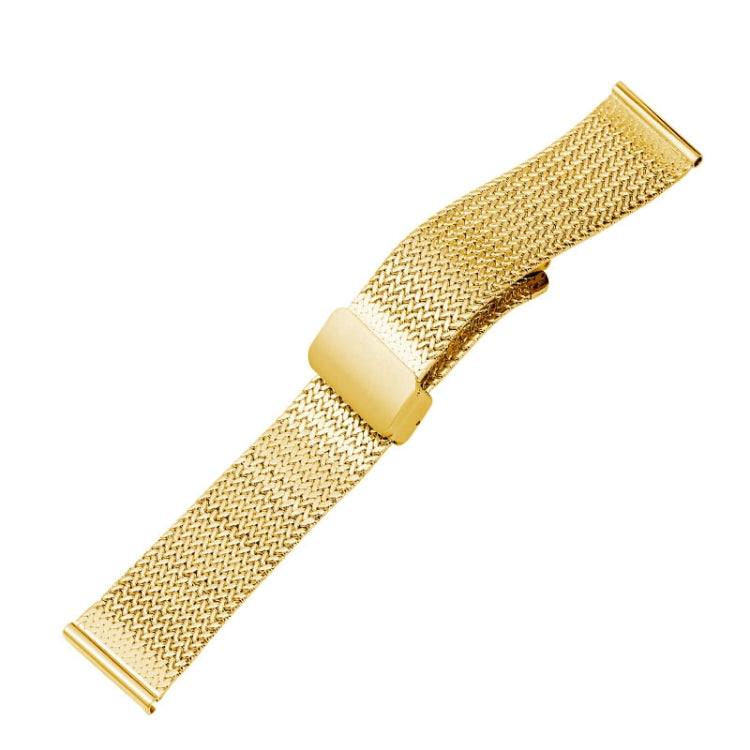 For Apple Watch Series 9 45mm Magnetic Buckle Herringbone Mesh Metal Watch Band(Gold) - free shipping - PMC TechLife - Order now!