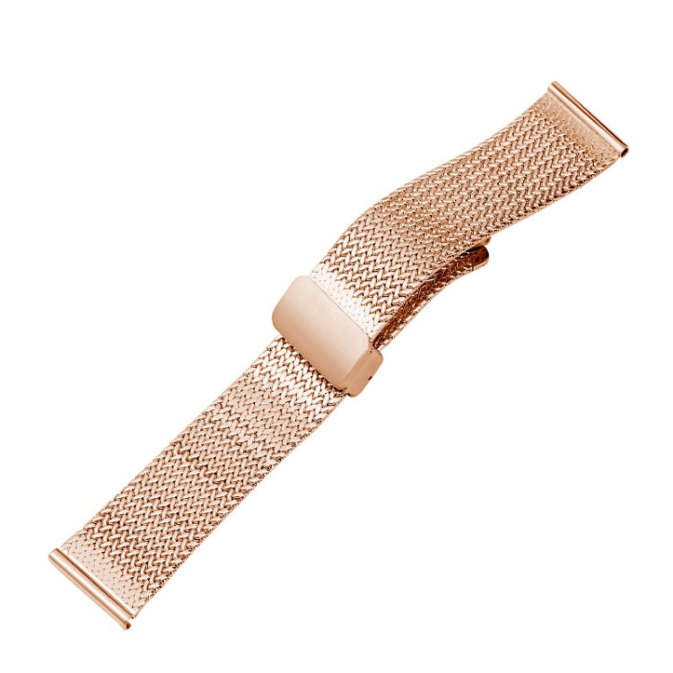 For Apple Watch Series 9 45mm Magnetic Buckle Herringbone Mesh Metal Watch Band(Rose Gold) - free shipping - PMC TechLife - Order now!